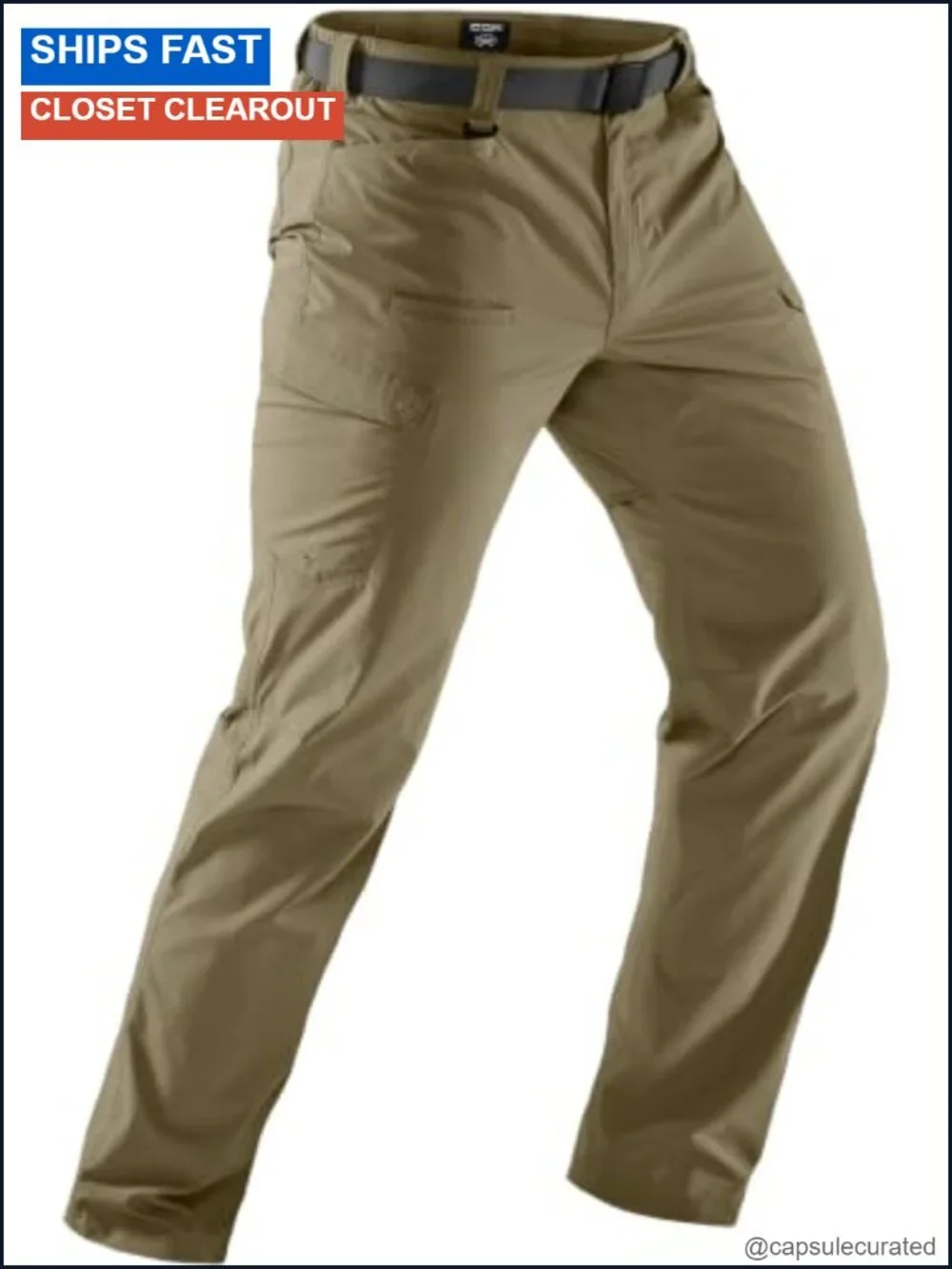 Quick Dry Tactical Pants, Water Resistant Outdoor Cargo Work Pants, Lightweight